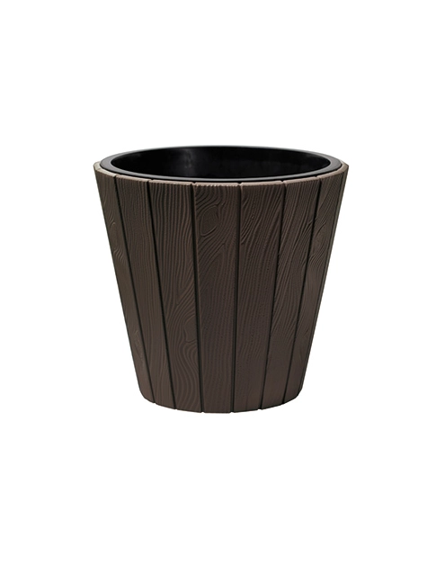 Zdjęcie: Donica Woode brąz 49 cm PROSPERPLAST