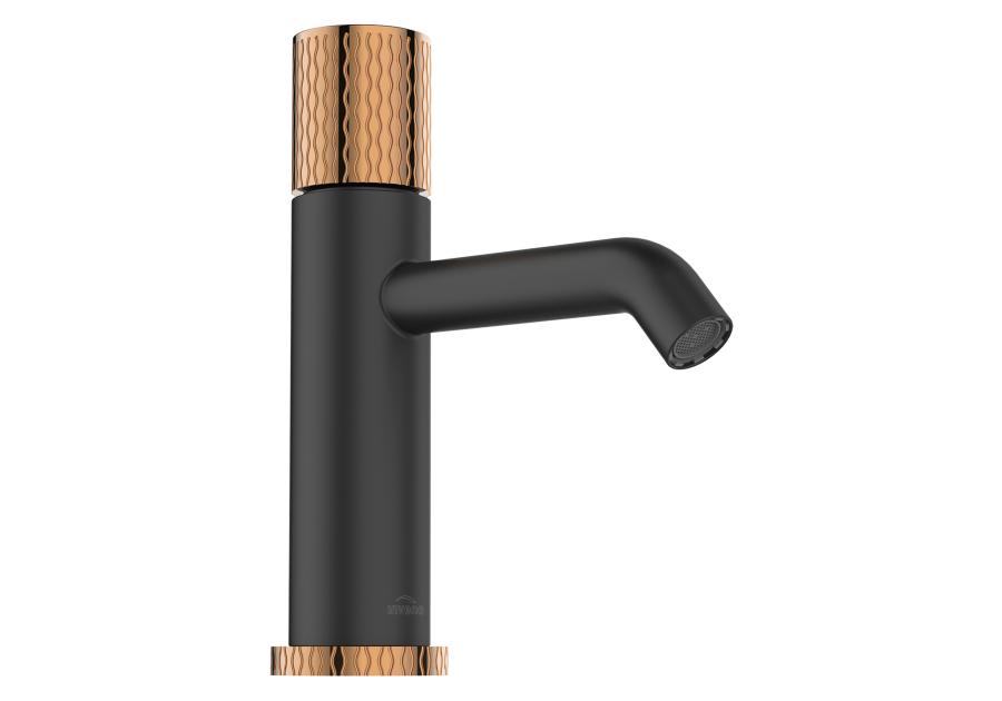 Zdjęcie: Bateria umywalkowa Moonlight czarny/rose gold INVENA