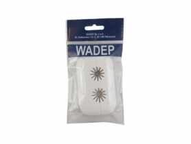 Rozeta maskująca plastikowa podwójna - biała WADEP