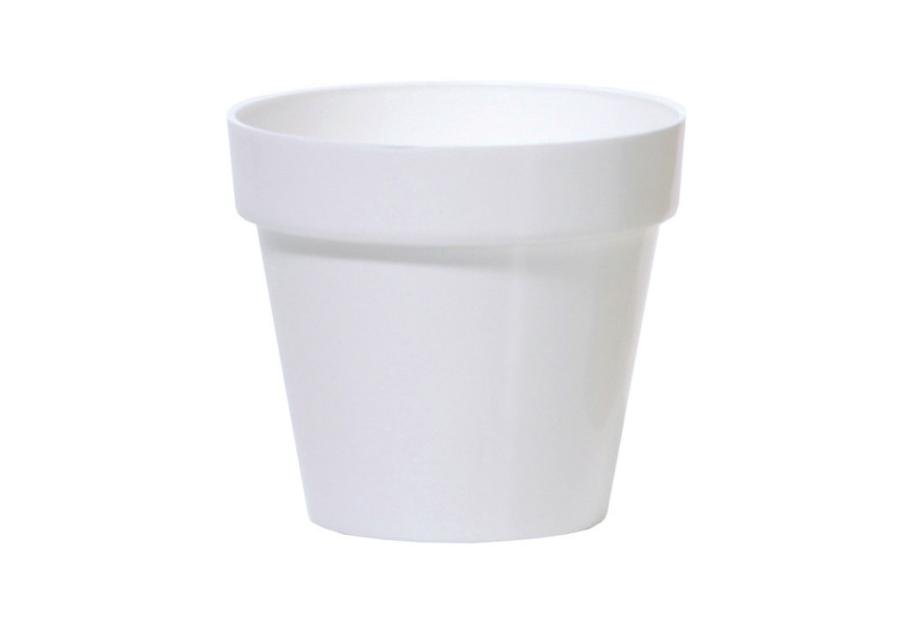 Zdjęcie: Doniczka Cube Shine biały 14 cm PROSPERPLAST
