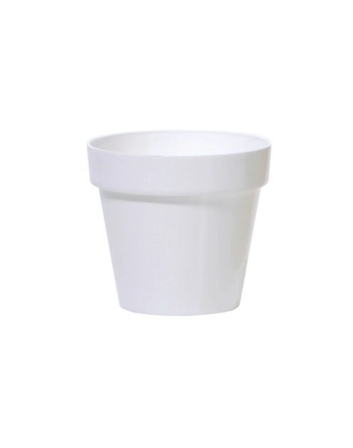 Zdjęcie: Doniczka Cube Shine biały 14 cm PROSPERPLAST