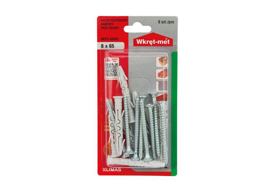 Zdjęcie: Kołek ramowy 8x65 krzyż 8 szt. WKRĘT-MET