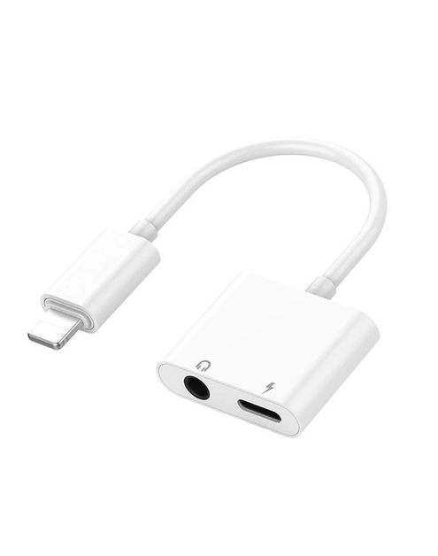 Zdjęcie: Adapter Lightning 2w1 Port ładowania + słuchawki 3,5 mm VA0002 VAYOX