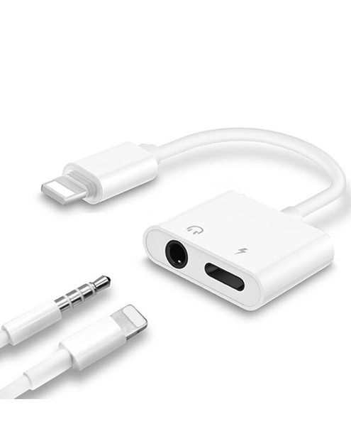 Zdjęcie: Adapter Lightning 2w1 Port ładowania + słuchawki 3,5 mm VA0002 VAYOX