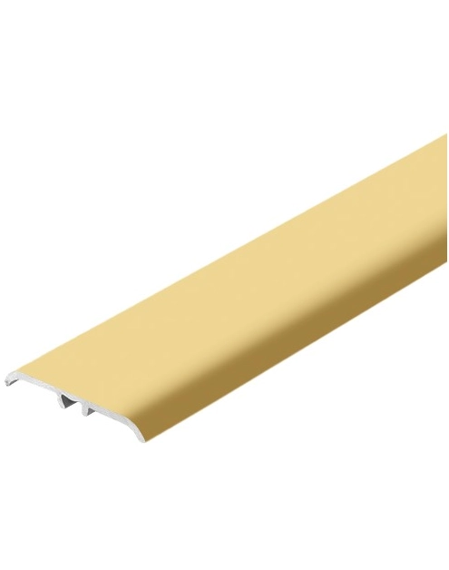 Zdjęcie: Listwa ochronna aluminiowa wcisk płaski owalny  35 mm 1,80 m złoty CEZAR