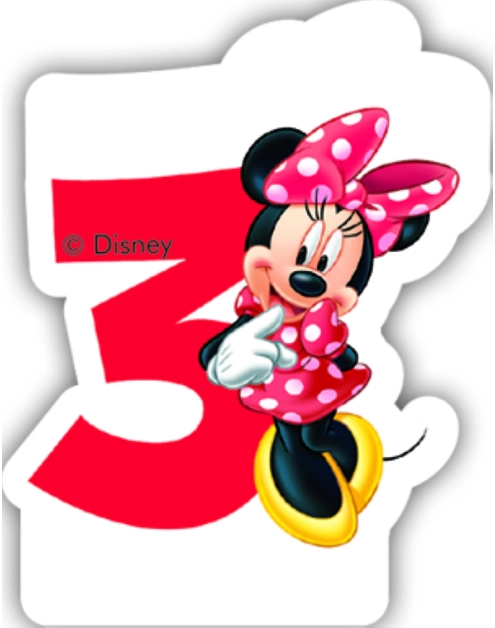 Zdjęcie: Świeczka urodzinowa Minnie Cafe 3 DISNEY