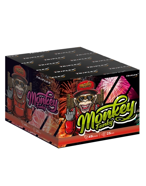 Zdjęcie: Wyrzutnia fajerwerków Monkey Funky 49 strzałów TRIPLEX