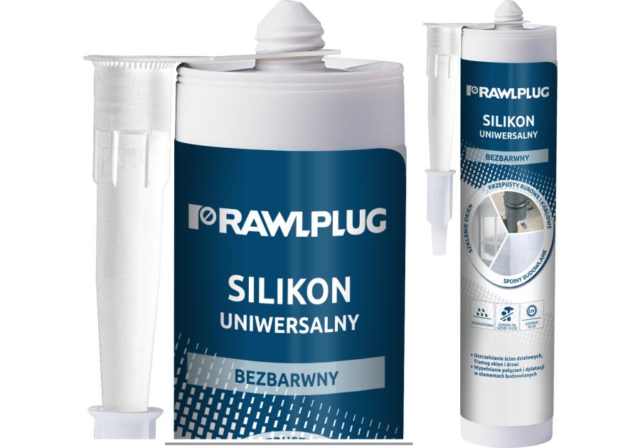 Zdjęcie: Silikon uniwersalny bezbarwny 300 ml RAWLPLUG