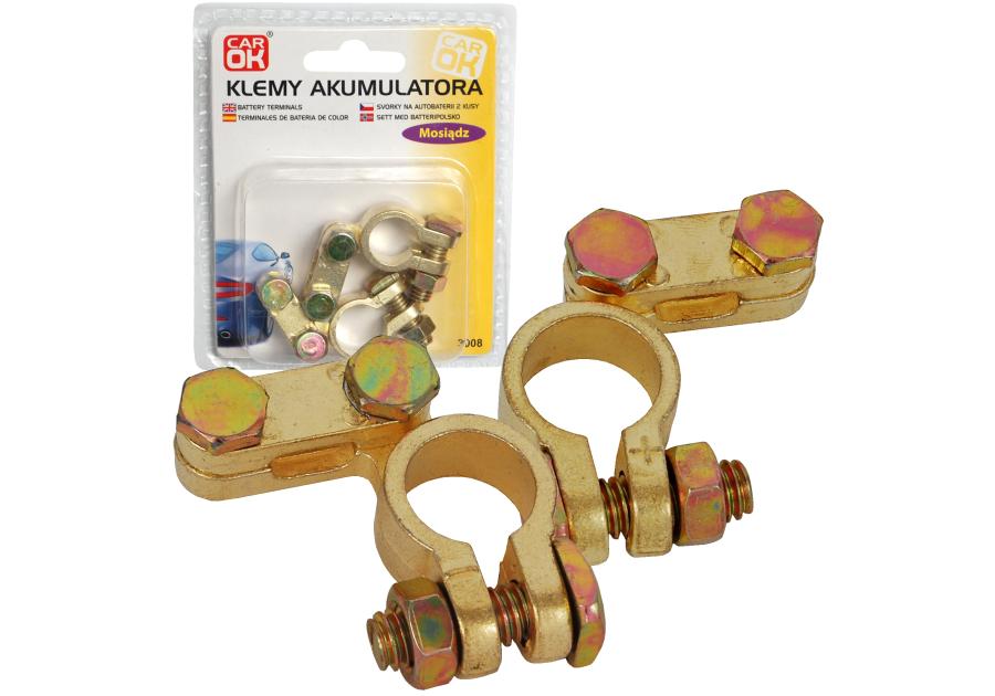 Zdjęcie: Klemy akumulatora mosiężne 2 szt. PROFAST