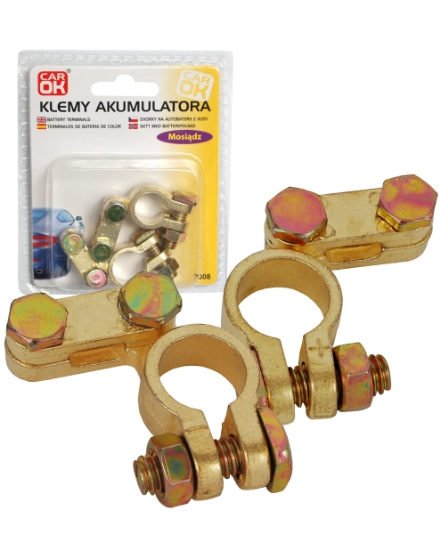 Zdjęcie: Klemy akumulatora mosiężne 2 szt. PROFAST