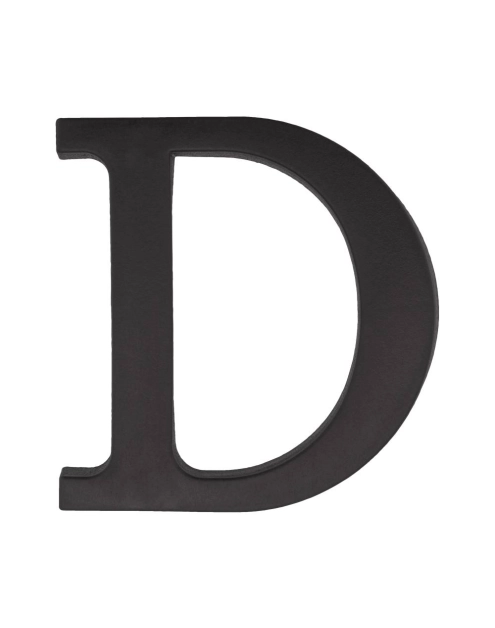 Zdjęcie: Litera "D" plastikowa czarna 90 mm METRO