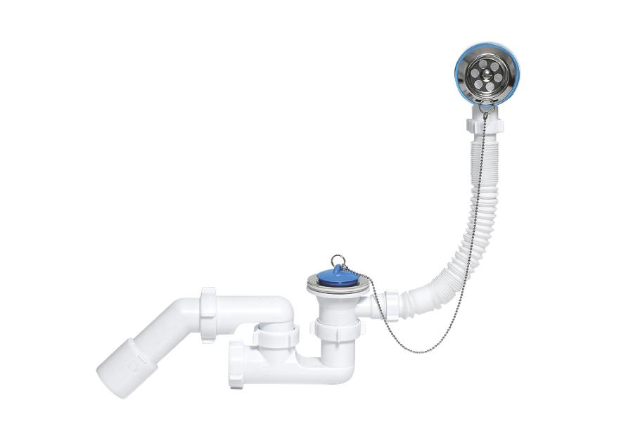 Zdjęcie: Syfon wannowy z korkiem i łańcuszkiem TYCNER