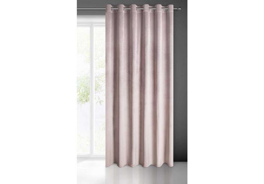 Zdjęcie: Zasłona gotowa Melanie 140 x 250 cm pudrowy róż EUROFIRANY