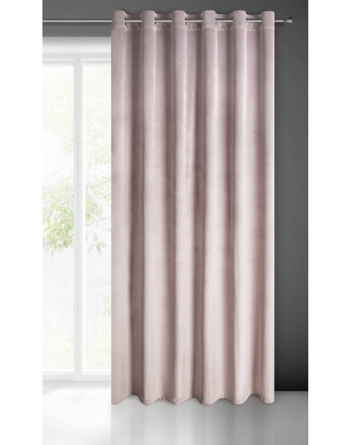 Zdjęcie: Zasłona gotowa Melanie 140 x 250 cm pudrowy róż EUROFIRANY