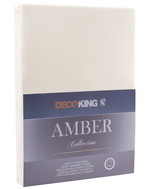 Zdjęcie: Prześcieradło Amber beżowy 220-240x200+30 cm DECO KING