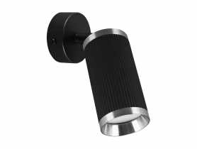 Oprawa ścienno-sufitowa Frida Spt GU10 kolor czarny/chrom 35 W STRUHM