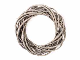 Wianek wiklinowy 30 cm szary TIN TOURS