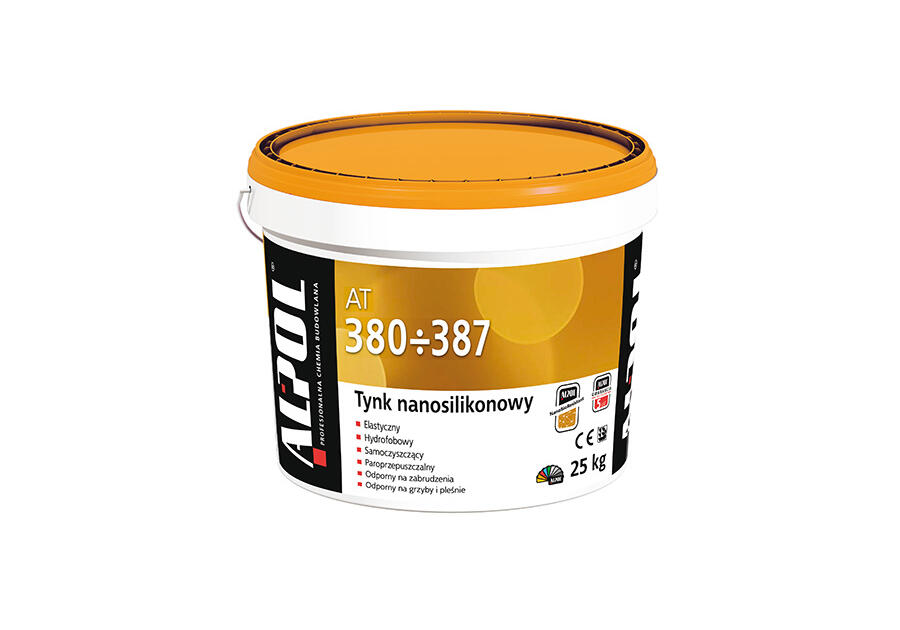 Zdjęcie: Tynk nanosilikonowy, baranek 1.5 mm, baza B2, 25 kg AT381 ALPOL