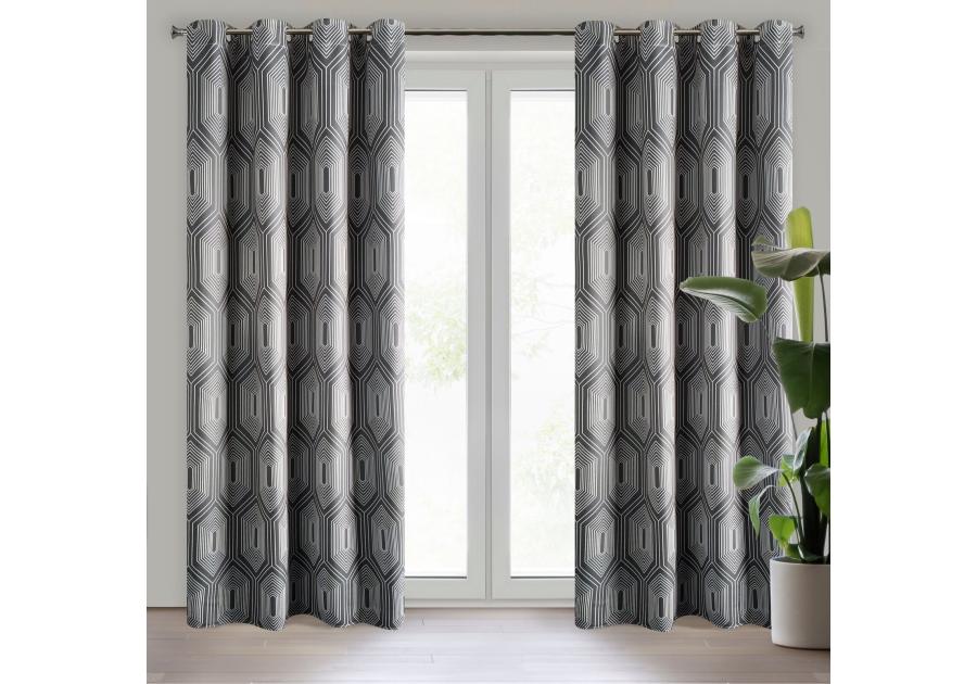 Zdjęcie: Zasłona gotowa Diadem 140x250 cm grafitowy EUROFIRANY