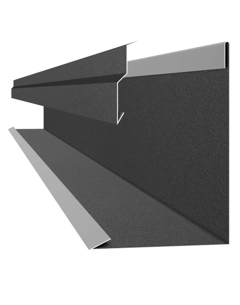 Zdjęcie: Obróbka przyścienna z listwą dylatacyjną BLACHPROFIL