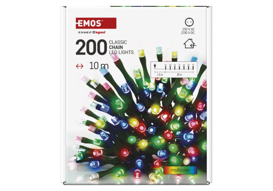 Zdjęcie: Lampki choinkowe 200 LED 10 m IP20 multikolor EMOS