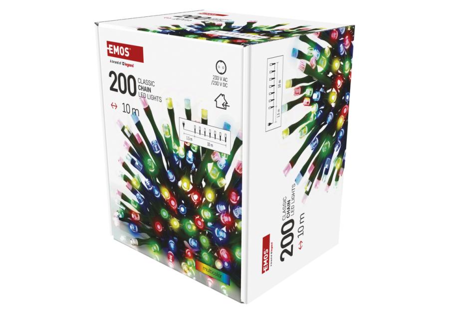 Zdjęcie: Lampki choinkowe 200 LED 10 m IP20 multikolor EMOS