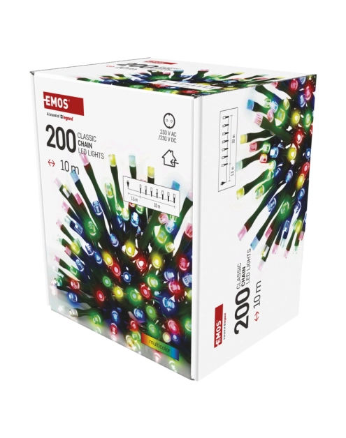 Zdjęcie: Lampki choinkowe 200 LED 10 m IP20 multikolor EMOS