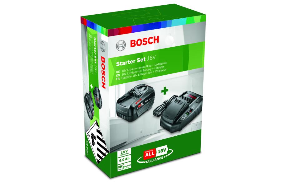 Zdjęcie: Ładowarka + bateria 6 Ah 18 V Bosch Zielony BOSCH
