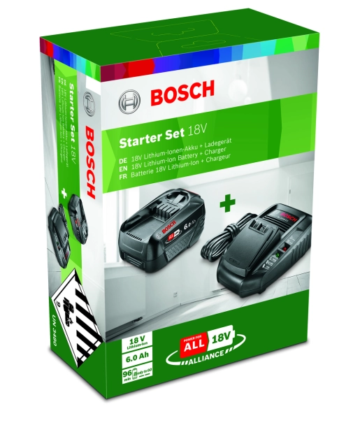 Zdjęcie: Ładowarka + bateria 6 Ah 18 V Bosch Zielony BOSCH