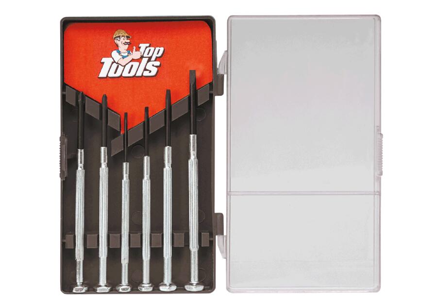 Zdjęcie: Wkrętaki precyzyjne, zestaw 6 sztuk TOP TOOLS