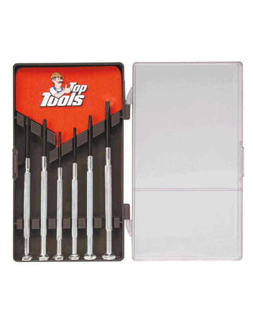 Zdjęcie: Wkrętaki precyzyjne, zestaw 6 sztuk TOP TOOLS