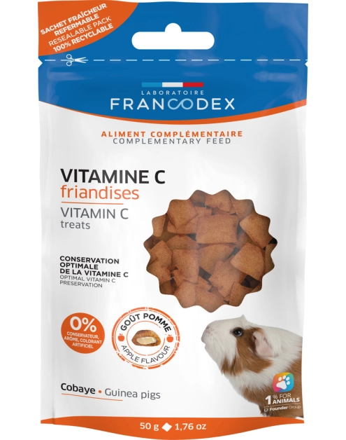 Zdjęcie: Przysmak dla świnki morskiej z witaminą C 50 g FRANCODEX