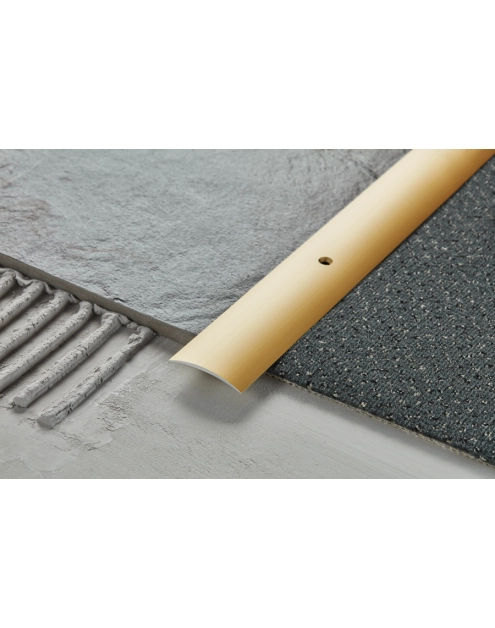 Zdjęcie: Profil progowy owalny aluminium anoda 40 mm 1,8 m srebrny CEZAR