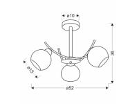 Zdjęcie: Lampa wisząca Amos 3-punktowa chromowana CANDELLUX
