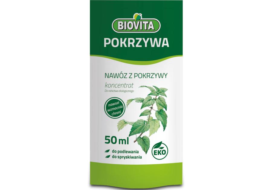 Zdjęcie: Nawóz z pokrzywy - Pokrzywa saszetka 50 ml BIOVITA