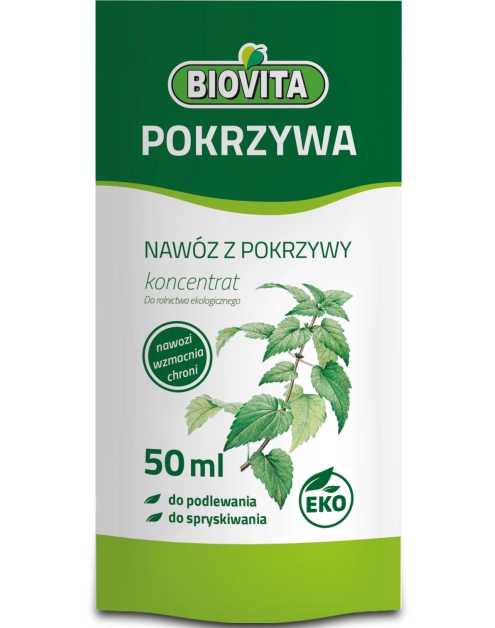 Zdjęcie: Nawóz z pokrzywy - Pokrzywa saszetka 50 ml BIOVITA