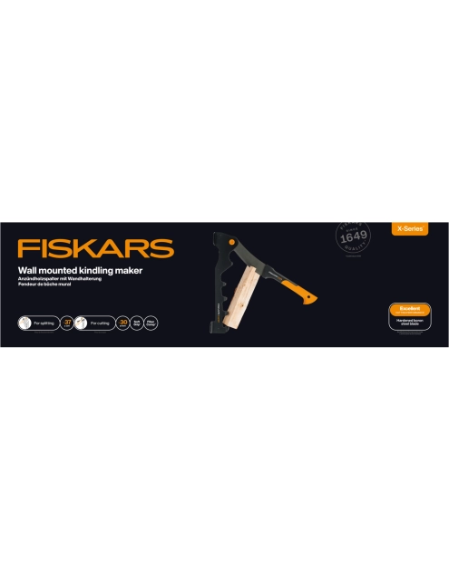 Zdjęcie: Łuparka ścienna, tasak-karczownik z uchwytem ściennym NOWOŚĆ 1079159 X-Series FISKARS