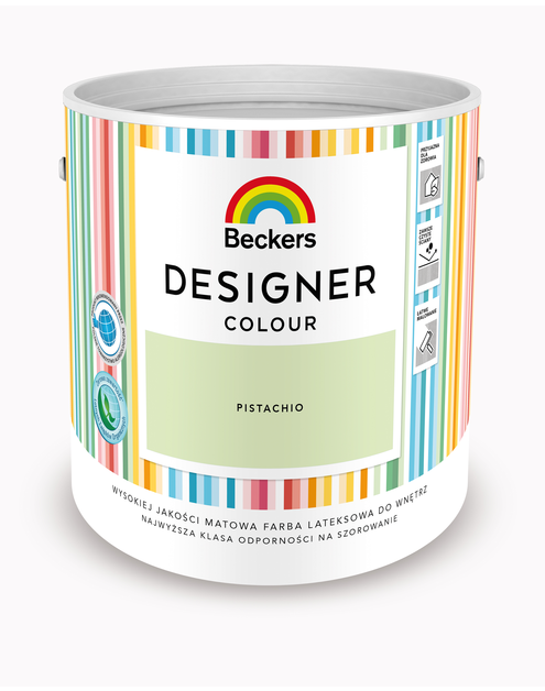 Zdjęcie: Farba lateksowa Designer Colour Pistachio 2,5 L BECKERS