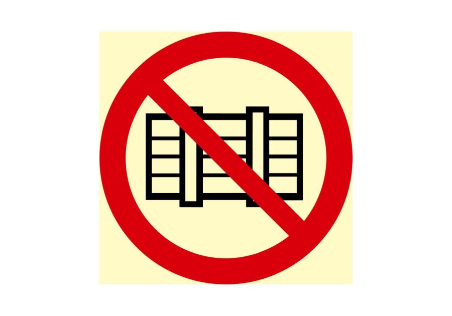 Zdjęcie: Oznaczenie "Nie zastawiać" 15x15 cm METRO