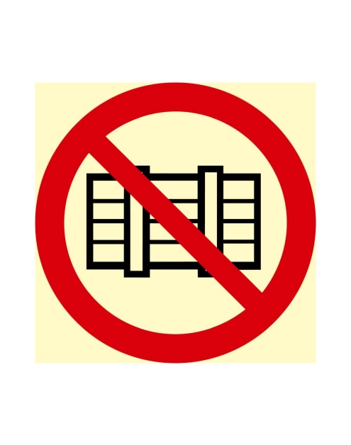 Zdjęcie: Oznaczenie "Nie zastawiać" 15x15 cm METRO