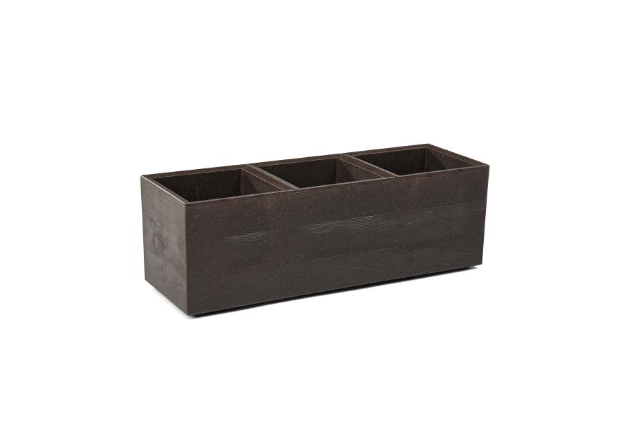 Zdjęcie: Kwietnik Karo 900x300x300 mm deska coffee, espresso LAMELA