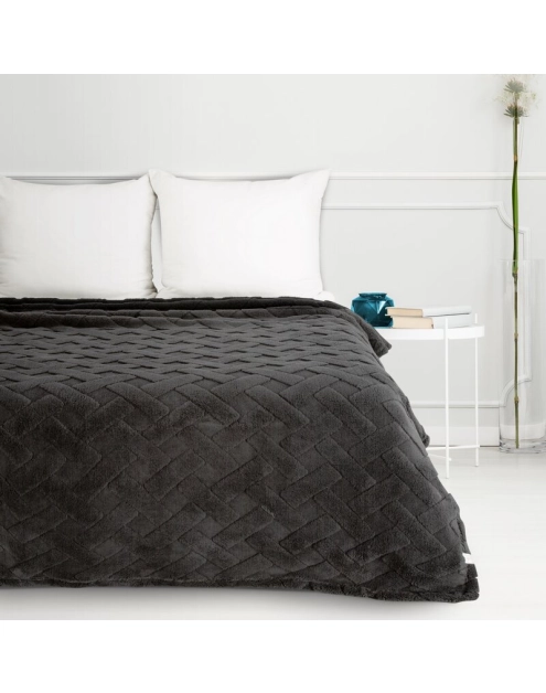 Zdjęcie: Koc D91 stalowy 150 x 200 cm Caro EUROFIRANY