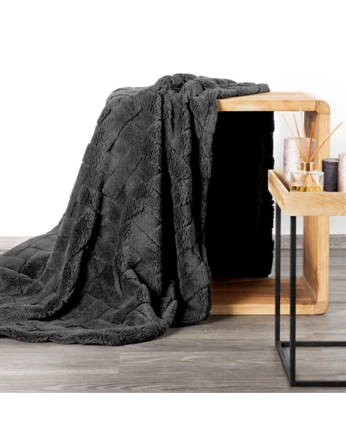 Zdjęcie: Koc D91 stalowy 150 x 200 cm Caro EUROFIRANY