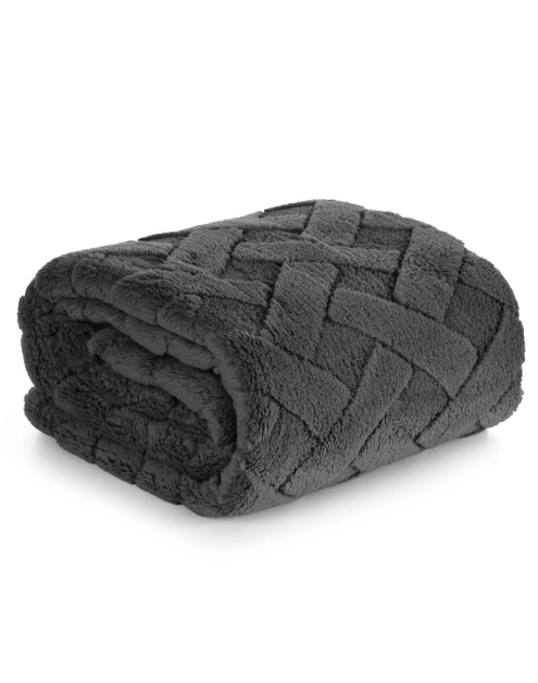 Zdjęcie: Koc D91 stalowy 150 x 200 cm Caro EUROFIRANY