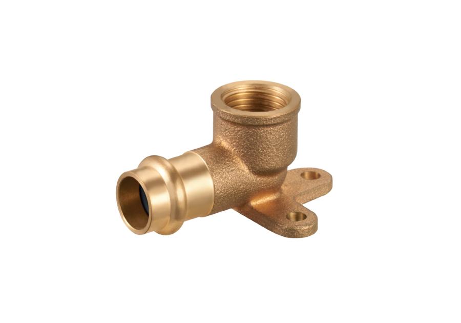 Zdjęcie: Kolano z łapami zaciskane do wody 22x3/4" gw profil V CALIDO