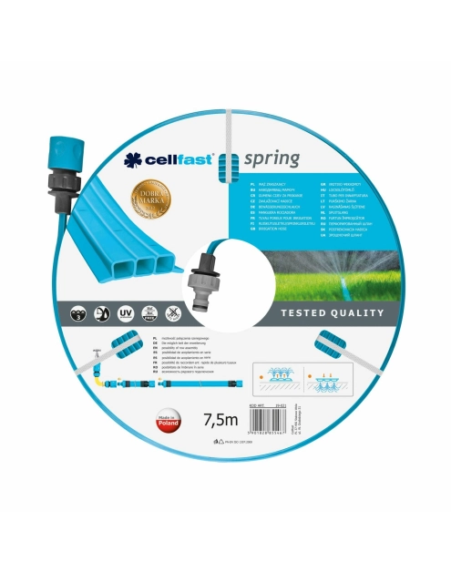 Zdjęcie: Wąż zraszający Spring 1/2" 7,5 m CELLFAST