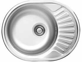 Zlewozmywak Twist dekor 1K Z/O 580x445x160, 3,5" + osprzęt DEANTE