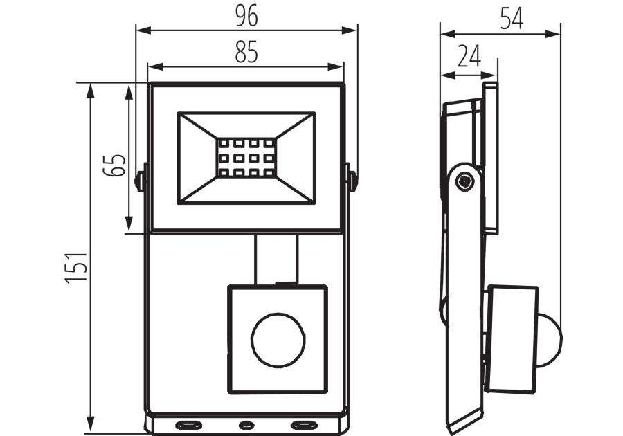 Zdjęcie: Naświetlacz LED Grun NV LED-10-B-SE MILEDO
