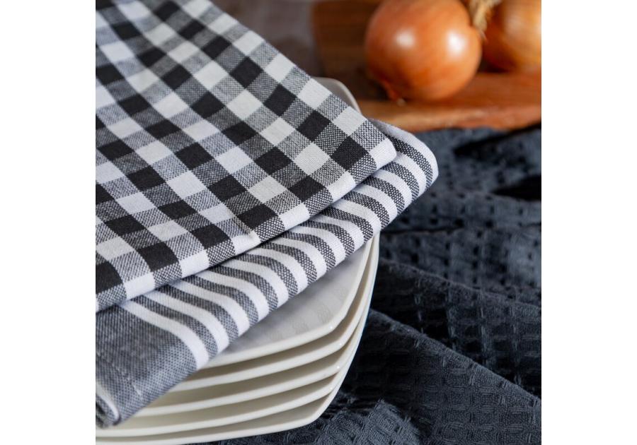 Zdjęcie: Komplet ręczników kuchennych Lucy biało - szary 50x70 cm EUROFIRANY