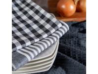 Zdjęcie: Komplet ręczników kuchennych Lucy biało - szary 50x70 cm EUROFIRANY